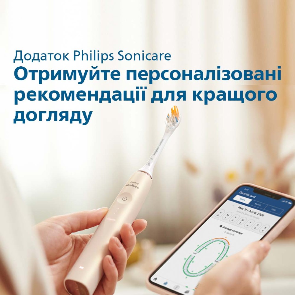 Фото Зубна щітка PHILIPS HX9992 / 11 Sonicare 9900 Prestige White