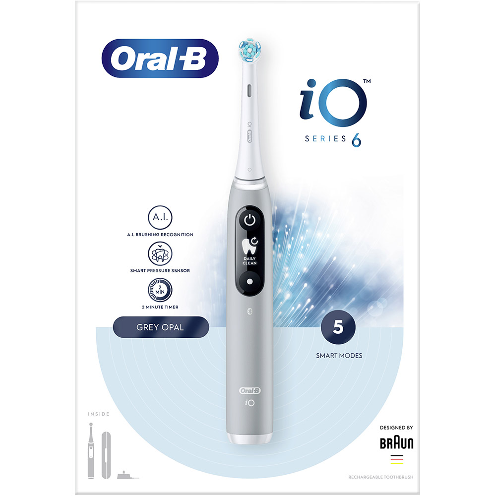 Покупка Электрическая зубная щетка ORAL-B BRAUN iO Series 6 Grey (4210201381686)