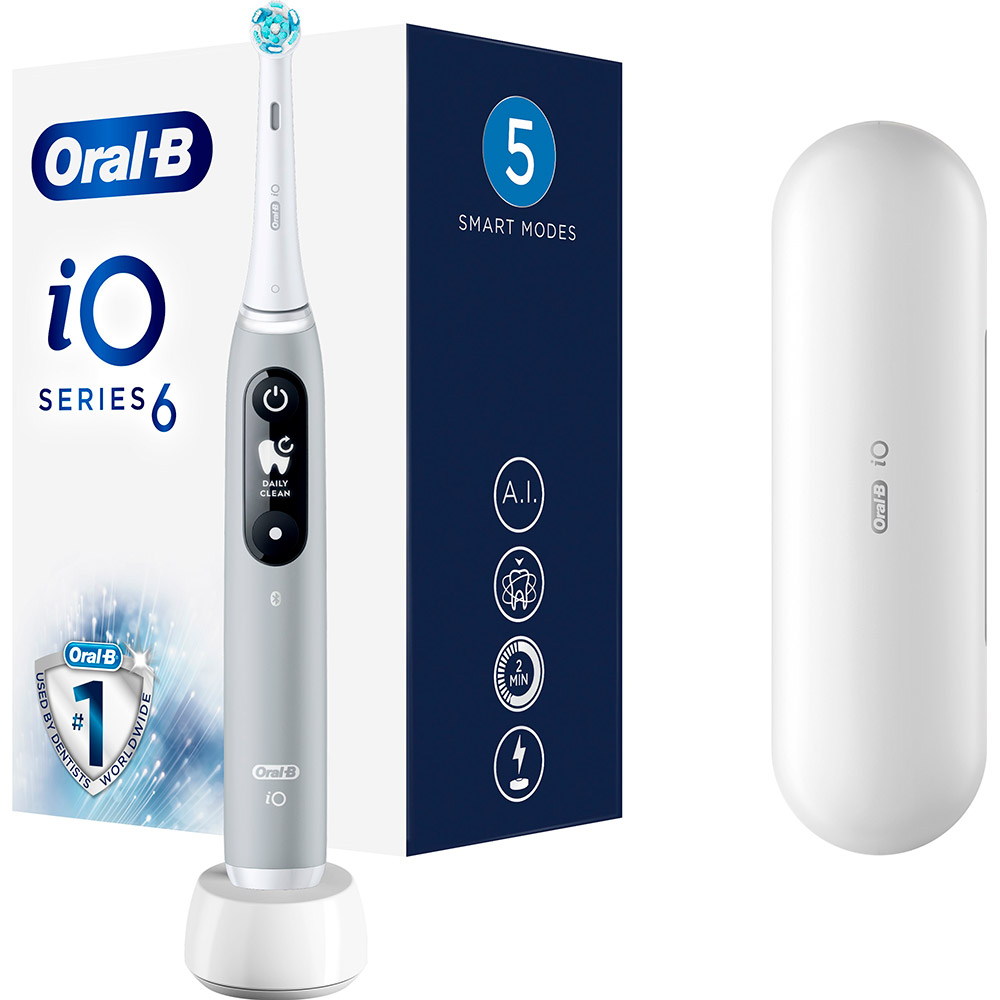 Електрична зубна щітка ORAL-B BRAUN iO Series 6 Grey (4210201381686) Тип електрична зубна щітка