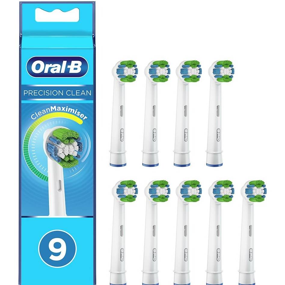 

Насадки BRAUN для зубной щётки Oral-B Precision Clean EB20RB CleanMaximiser 9 шт (00000021859), Насадка для ел. зуб. щітки Oral-B Precision