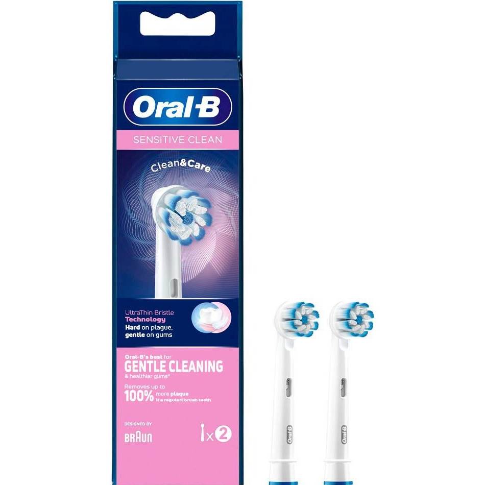 

Насадки BRAUN для зубной щётки Oral-B Sensitive Clean EB60 2 шт (00000021925), Насадка для ел. зуб. щітки Oral-B