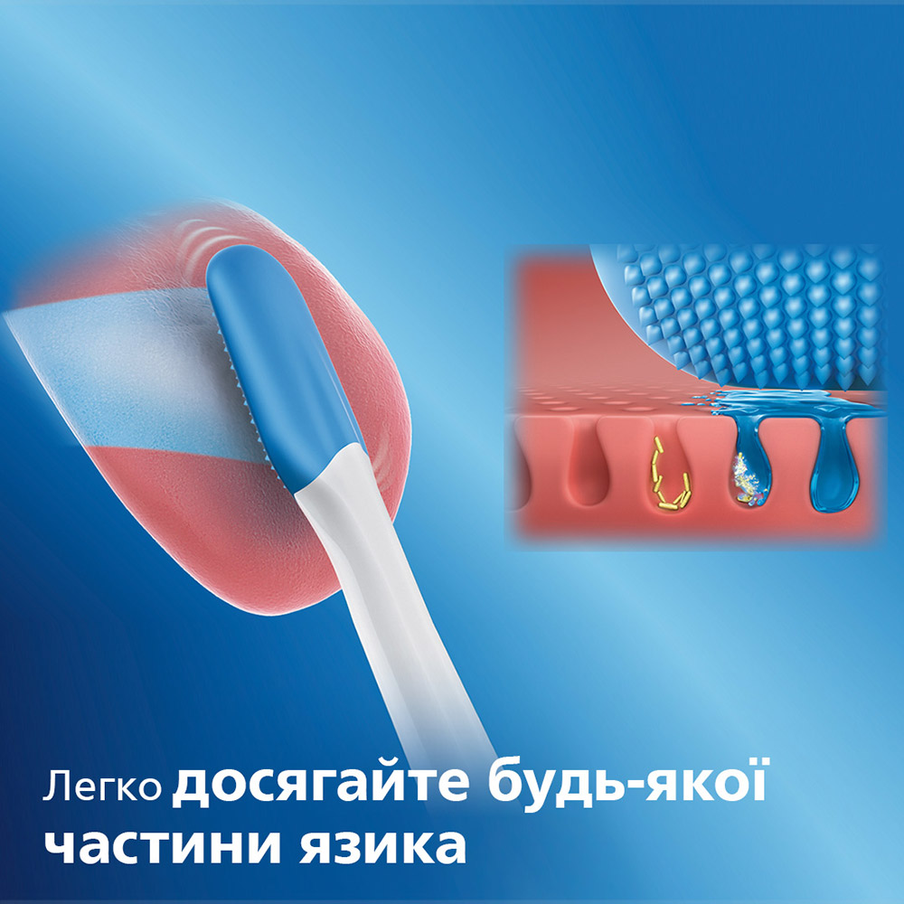 Фото Набір насадок PHILIPS Sonicare TongueCare+ 2 шт (HX8072/01)