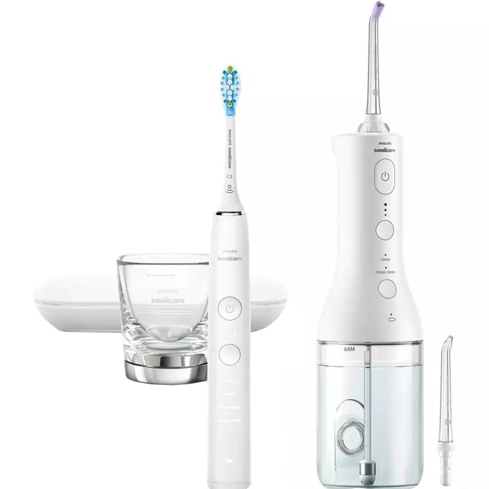 Зубний центр PHILIPS Sonicare DiamondClean 9000 & Cordless Power Flosser (HX3866/41)