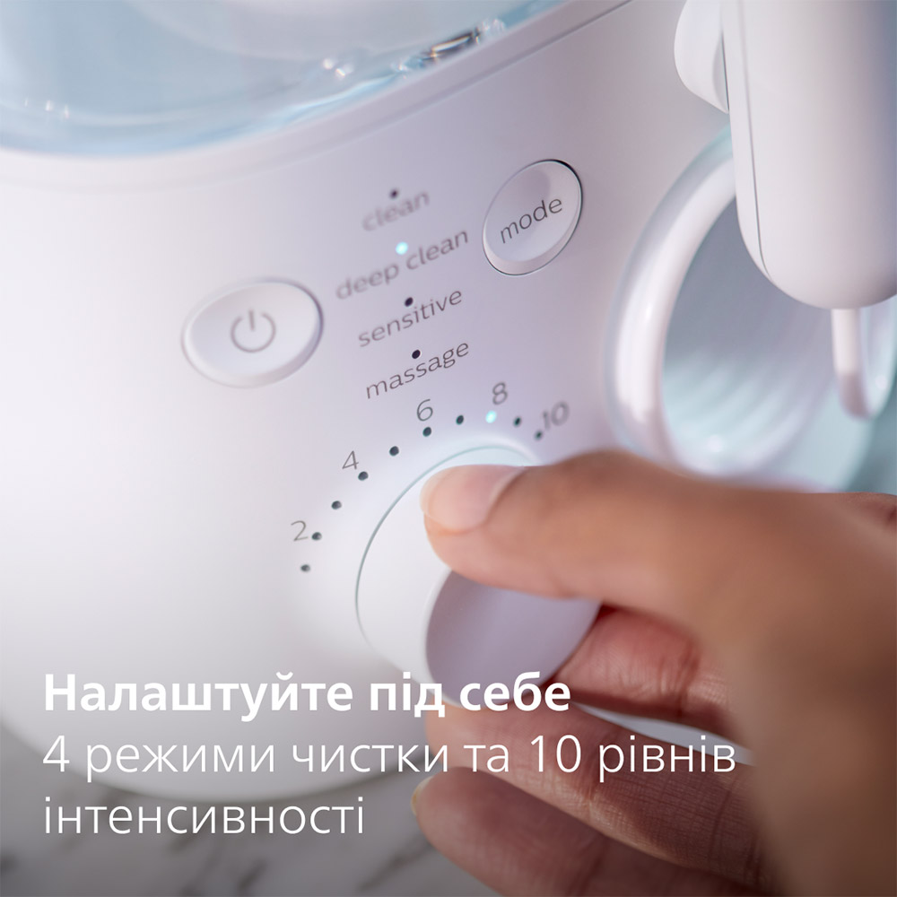 Іригатор PHILIPS Sonicare HX3911/40 Power Flosser 7000 Дизайн для дорослих