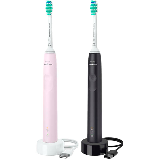 Набір зубних щіток PHILIPS PHILIPS HX3675/15 Gemini 3100 Pink Black (HX3675/15) Набір зубних щіток PHILIPS PHILIPS HX3675/15 Gemini 3100 Pink Black (HX3675/15)