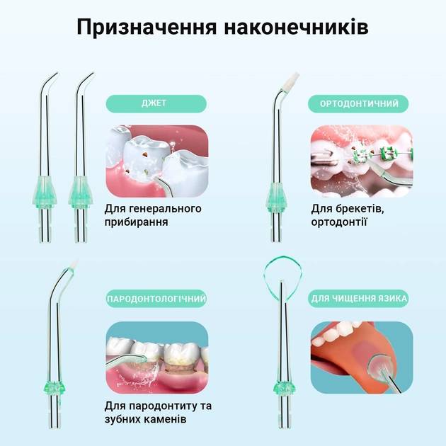 Фото Ирригатор H2OFLOSS HF-10 Mini Green (H2O-HF10-green)