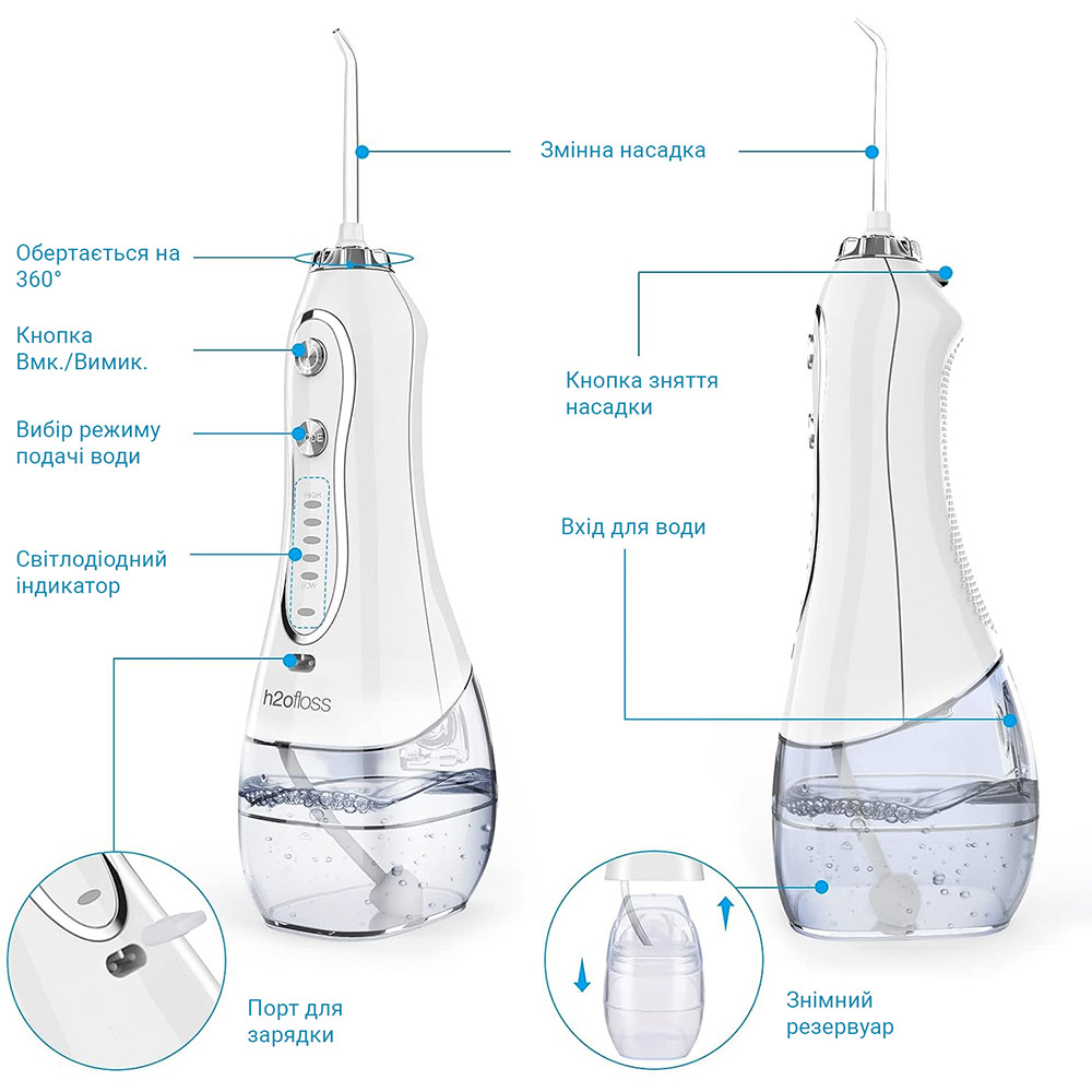 Покупка Ирригатор H2OFLOSS HF-6Р White (H2O-HF6Р-white)