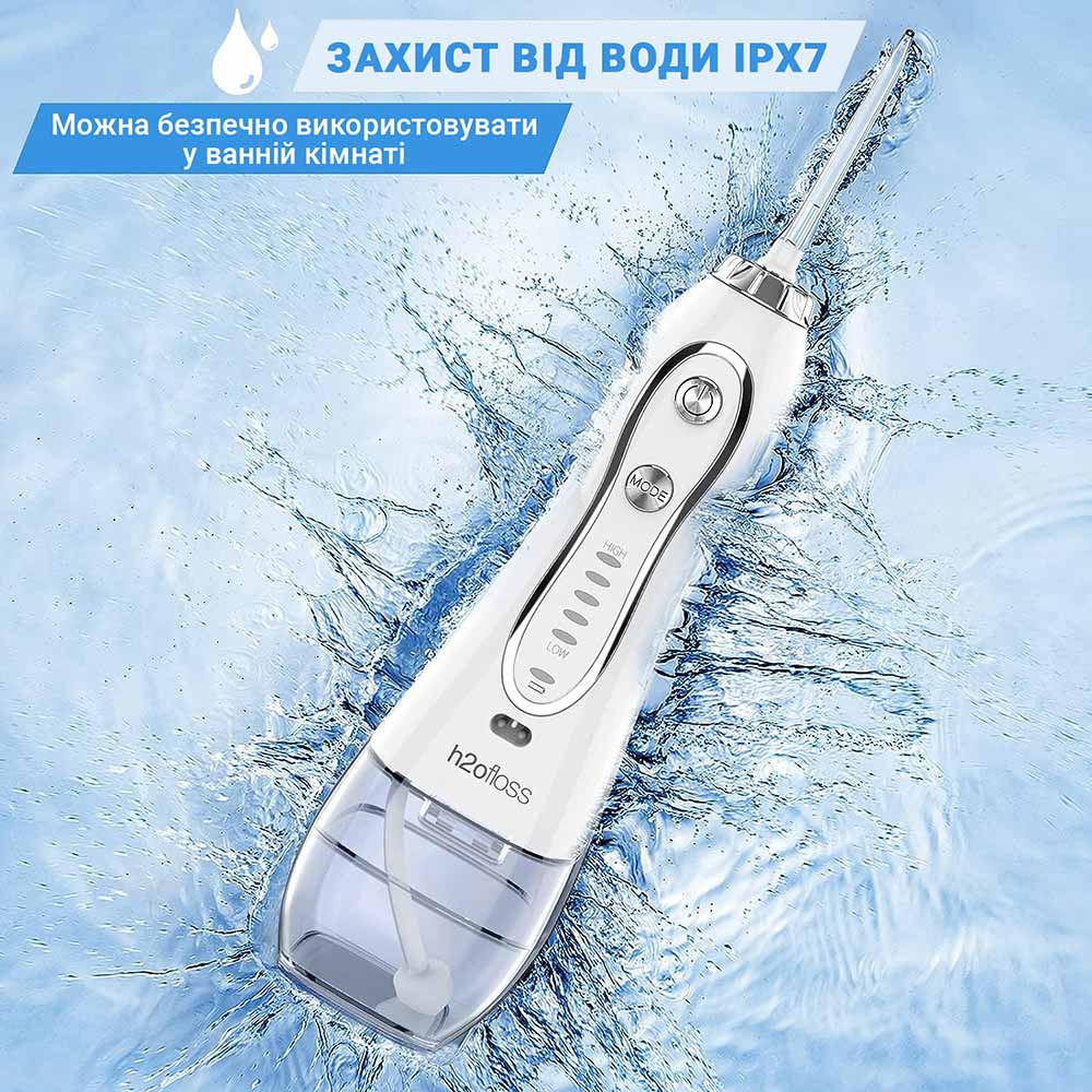 Іригатор H2OFLOSS HF-6Р White (H2O-HF6Р-white) Вікова група для дорослих