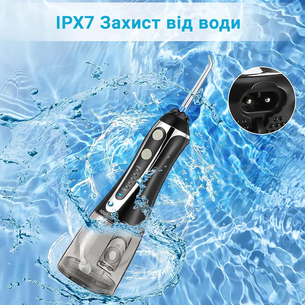 Внешний вид Ирригатор H2OFLOSS HF-2 Black (H2O-HF2-black)