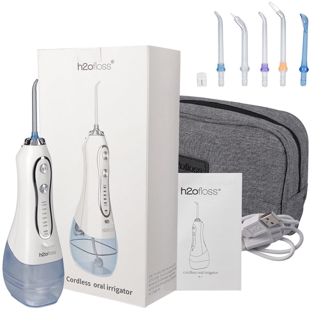 Іригатор H2OFLOSS Travel Kit HF-6 White (H2O-HF6-white) Іригатор H2OFLOSS Travel Kit HF-6 White (H2O-HF6-white)