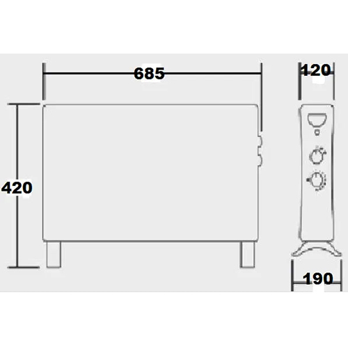 Внешний вид Конвектор SOLER&PALAU TLS-601 (5226837600)