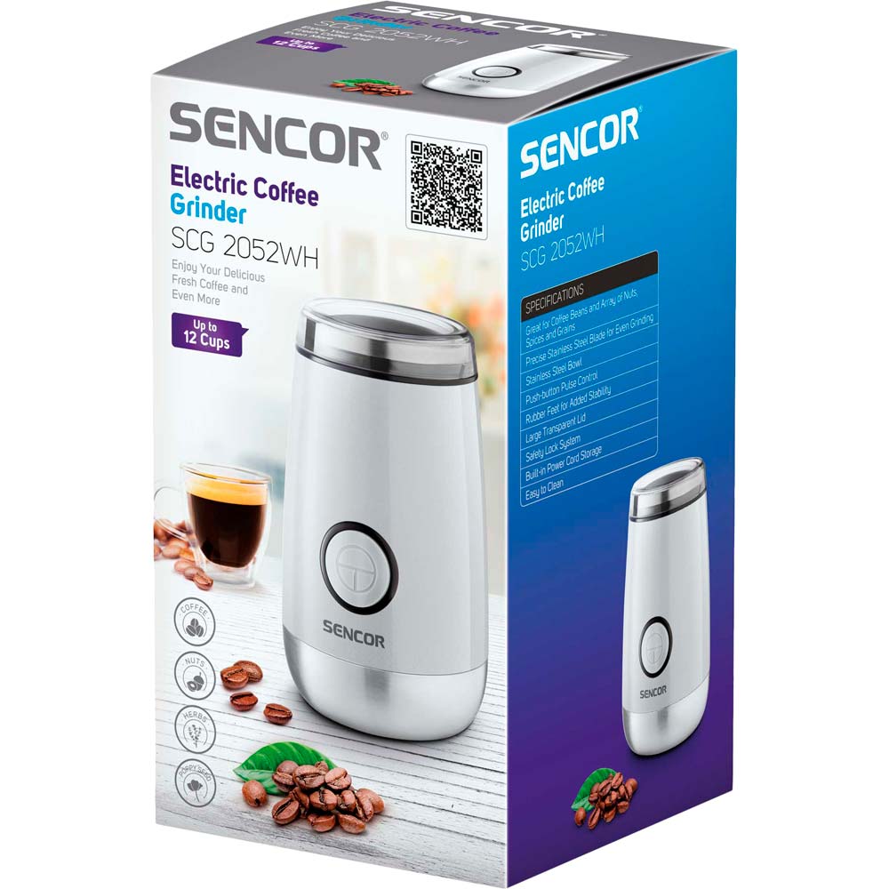 Кавомолка SENCOR SCG 2052WH Місткість 60