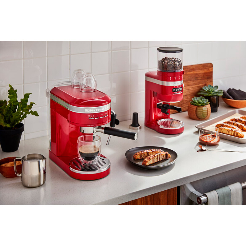 Обзор Кофемолка KITCHENAID Artisan Red (5KCG8433EER)