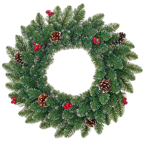 Декоративний вінок BLACK BOX TREES Creston Frosted 60 см (1015794)