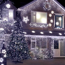 Світлодіодна гірлянда COLORWAY Бахрома 192LED 6 x 0.6 м Cold White (CW-GOF-192L66VCW)