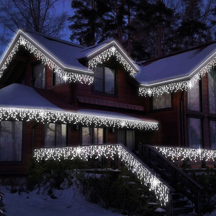 Фото 19 Світлодіодна гірлянда COLORWAY Бахрома 192LED 6 x 0.6 м Cold White (CW-GOF-192L66VCW)