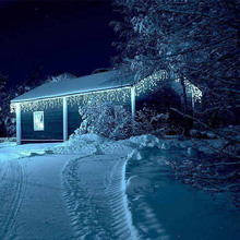 Світлодіодна гірлянда COLORWAY Бахрома 192LED 6 x 0.6 м Cold White (CW-GOF-192L66VCW)