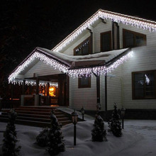 Світлодіодна гірлянда COLORWAY Бахрома 192LED 6 x 0.6 м Cold White (CW-GOF-192L66VCW)