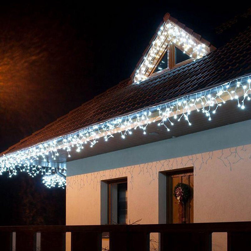 Фото 14 Світлодіодна гірлянда COLORWAY Бахрома 192LED 6 x 0.6 м Cold White (CW-GOF-192L66VCW)