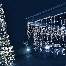 Світлодіодна гірлянда COLORWAY Бахрома 192LED 6 x 0.6 м Cold White (CW-GOF-192L66VCW)