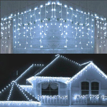 Світлодіодна гірлянда COLORWAY Бахрома 192LED 6 x 0.6 м Cold White (CW-GOF-192L66VCW)