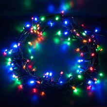 Світлодіодна гірлянда COLOR WAY 100 LED 8 функцій 10 м Різнокольоровий (CW-G-100L10VMC)