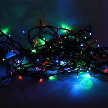 Світлодіодна гірлянда COLOR WAY 100 LED 8 функцій 10 м Різнокольоровий (CW-G-100L10VMC)