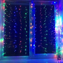 Светодиодная гирлянда COLOR WAY Штора-занавес 300 LED 3x3 м 220 В Разноцветный (CW-GW-300L33VWFMC)