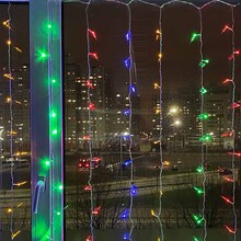 Светодиодная гирлянда COLOR WAY Штора-занавес 300 LED 3x3 м 220 В Разноцветный (CW-GW-300L33VWFMC)