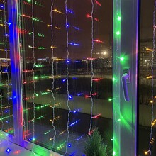 Светодиодная гирлянда COLOR WAY Штора-занавес 300 LED 3x3 м 220 В Разноцветный (CW-GW-300L33VWFMC)