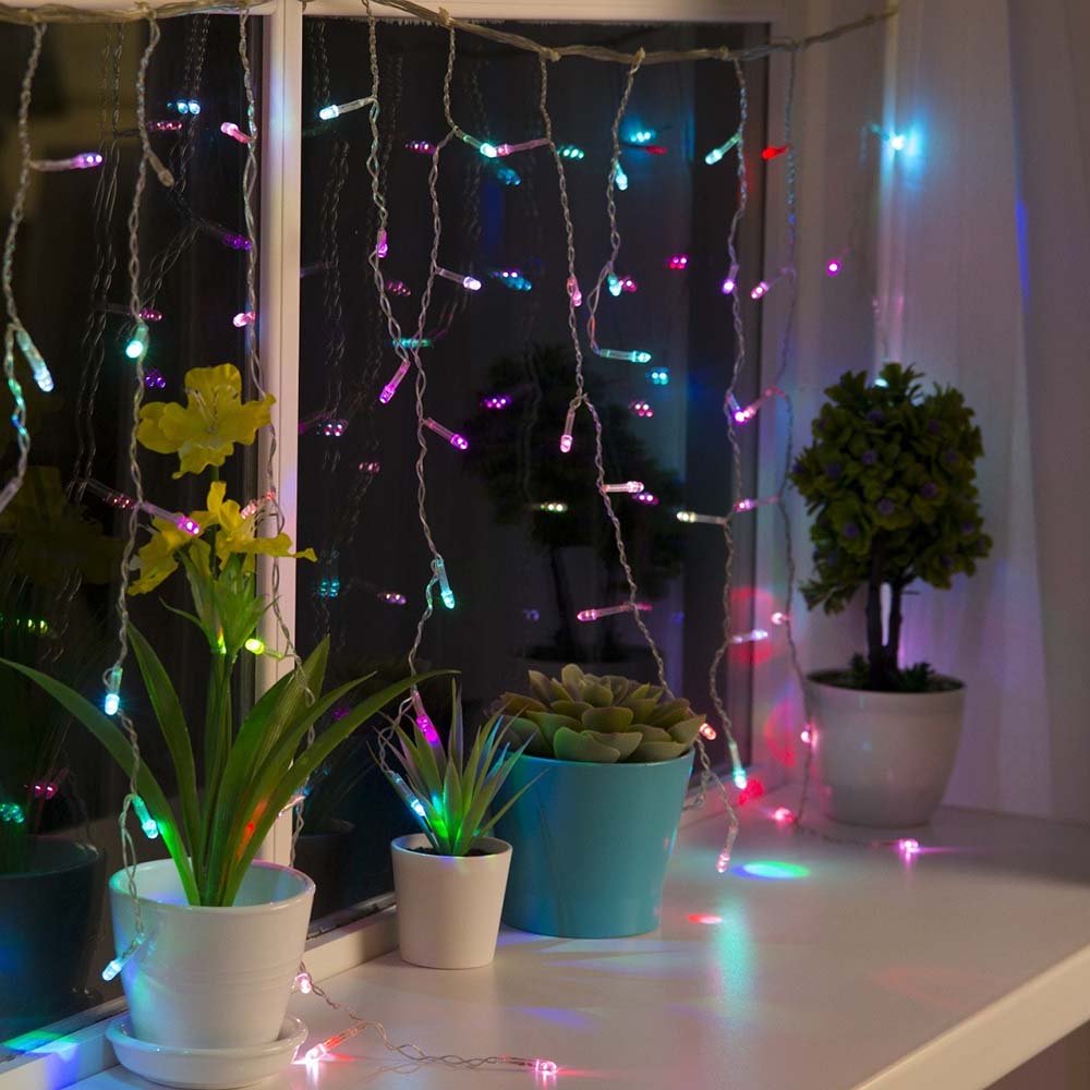 Изображение Светодиодная гирлянда COLOR WAY Штора-занавес 300 LED 3x3 м 220 В Разноцветный (CW-GW-300L33VWFMC)