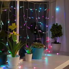 Светодиодная гирлянда COLOR WAY Штора-занавес 300 LED 3x3 м 220 В Разноцветный (CW-GW-300L33VWFMC)