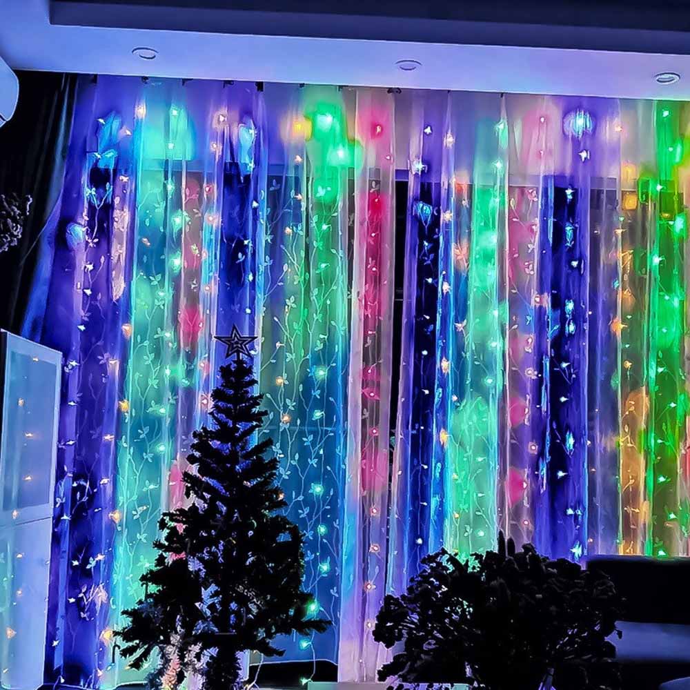 Заказать Светодиодная гирлянда COLOR WAY Штора-занавес 300 LED 3x3 м 220 В Разноцветный (CW-GW-300L33VWFMC)