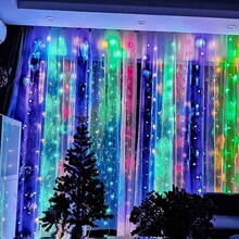Светодиодная гирлянда COLOR WAY Штора-занавес 300 LED 3x3 м 220 В Разноцветный (CW-GW-300L33VWFMC)