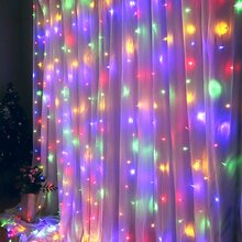 Светодиодная гирлянда COLOR WAY Штора-занавес 300 LED 3x3 м 220 В Разноцветный (CW-GW-300L33VWFMC)