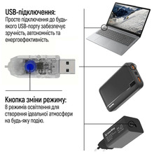 Светодиодная гирлянда-каскад COLORWAY LED 126 9x1.5м 8 функции USB (CW-G-126L91CUMC)