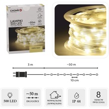 Гирлянда CHOMIK LED 500L 49.9 м (LED0115) Гирлянда CHOMIK LED 500L 49.9 м (LED0115)