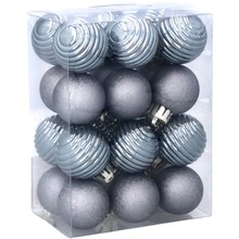 Набор елочных игрушек CHOMIK 24 шт Gray/Blue (GIF7153) Набор елочных игрушек CHOMIK 24 шт Gray/Blue (GIF7153)