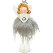 Елочная игрушка JUMI Фея 18 см Grey (A-941908)