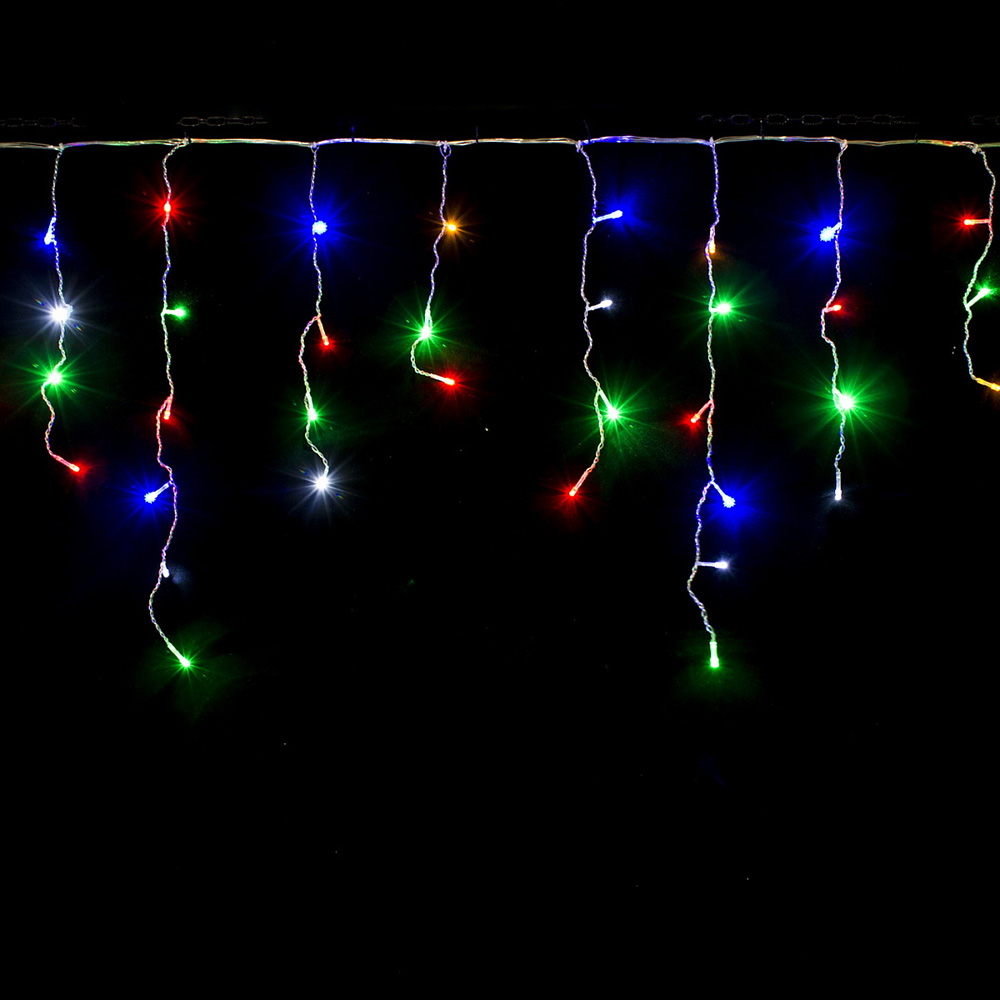 Фото 3 Светодиодная гирлянда COLORWAY Бахрома 3мx0.6м 100Led цветная USB (CW-GF-100L36UMC)