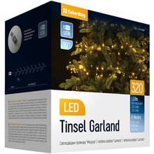 Светодиодная гирлянда-мишура COLORWAY LED 320 10м USB (CW-G-320L10U)