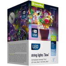 Світлодіодна гірлянда-роса COLORWAY LED 50 5 м USB (CW-G-50L5NUMC)