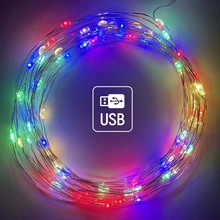 Світлодіодна гірлянда-роса COLORWAY LED 50 5 м USB (CW-G-50L5NUMC)