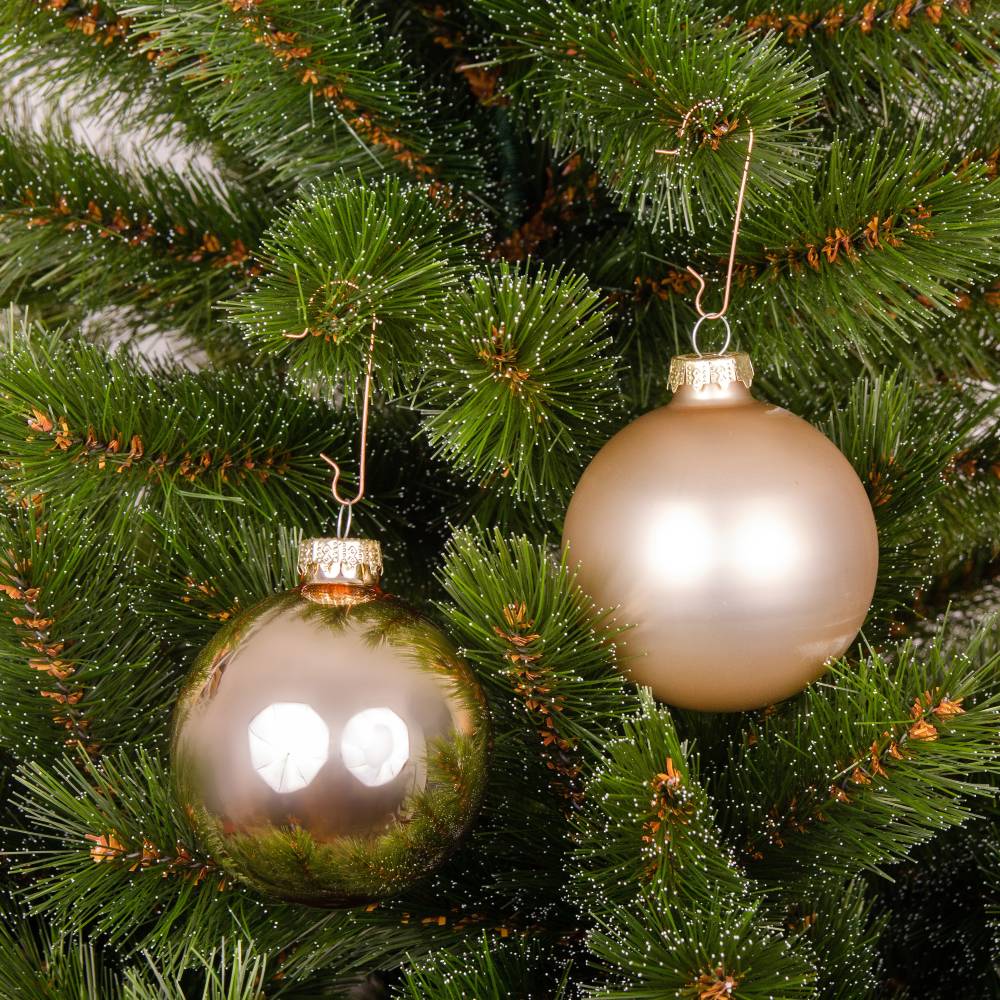 Фото 1 Набір ялинкових іграшок MICA DECORATIONS 6 шт Champagne (1179366)