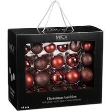 Набір ялинкових іграшок MICA DECORATIONS 42 шт Cherry (1180972)