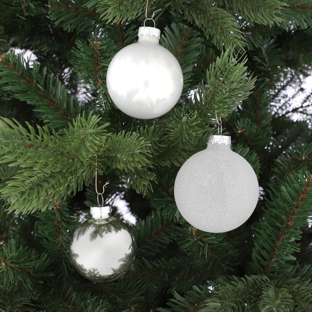 Фото 1 Набір ялинкових іграшок MICA DECORATIONS 26 шт White (1181258)