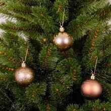 Набір ялинкових іграшок MICA DECORATIONS 10 шт Шоколад (1182039)