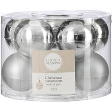 Набор елочных игрушек HOUSE OF SEASONS 10 шт Silver (1100543)