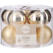 Набор елочных игрушек HOUSE OF SEASONS 10 шт Gold (1082663)