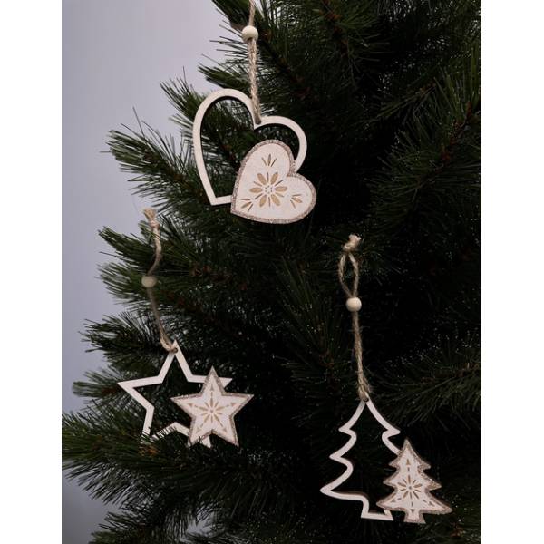 Фото 1 Набор елочных игрушек HOUSE OF SEASONS 6 шт Silver/Gold (1159416)